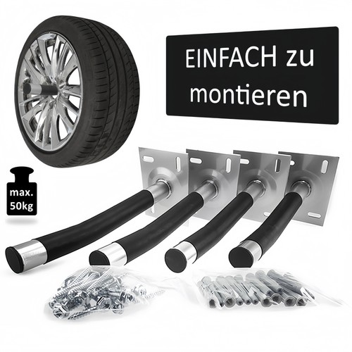 Autoreifen wandhalter set - autoreifen-wandhalter-set, für